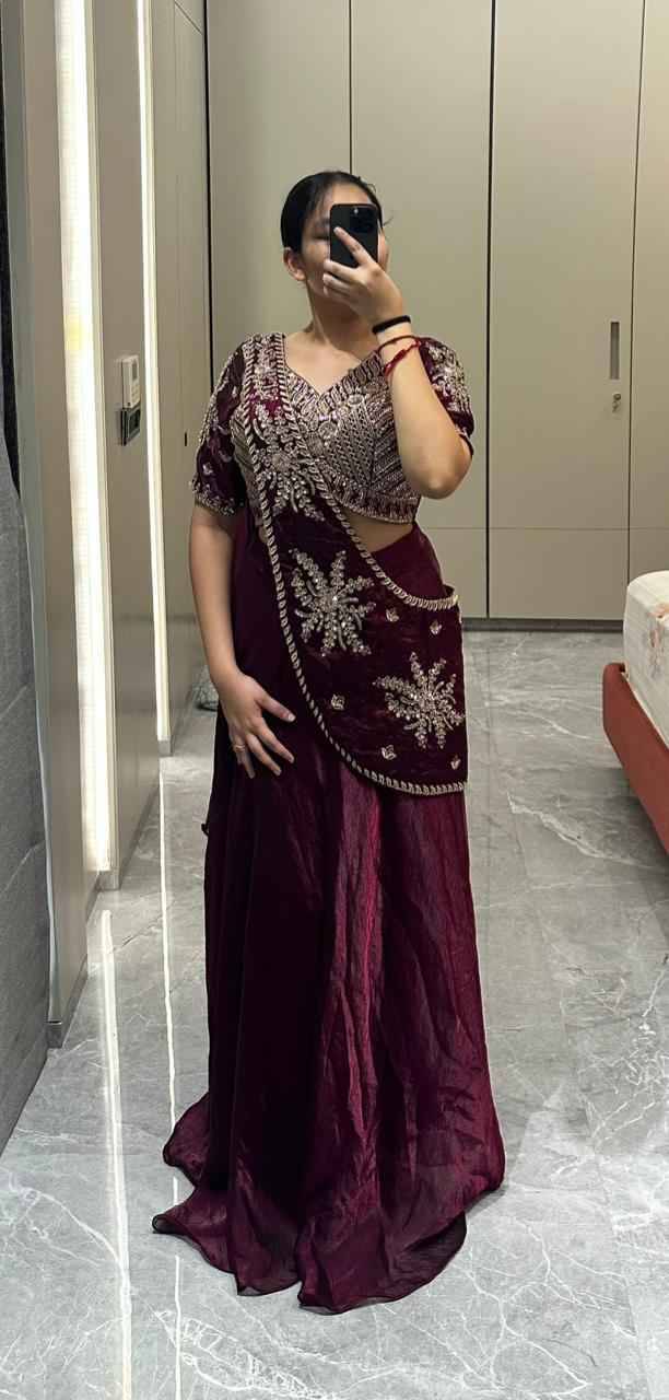 A504 By AMOHA TRENDZ Indian Traditional Wear Collection Beautiful Stylish Fancy Colorful Party Wear & Occasional Wear Fancy Sarees At Wholesale Price